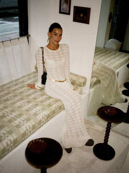 Miranda Long Sleeve Dress - Ivory