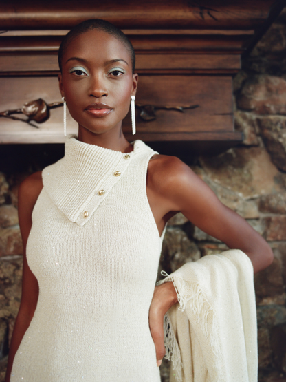 Holly Dress - Snow Sequin