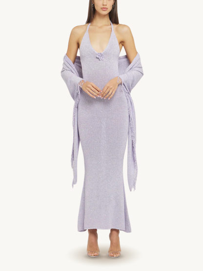 Daphne Dress - Lavender Sequin