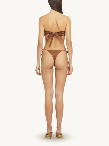 Mia String Bikini Bottom - Cocoa