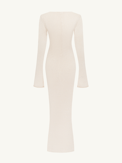 Ella Long Sleeve Dress - Snow Sequin