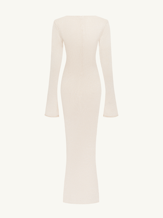 Ella Long Sleeve Dress - Snow Sequin