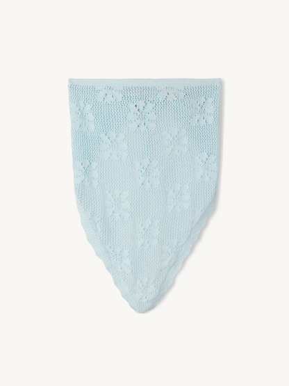 Bruna Crochet Bandana - Sky Blue