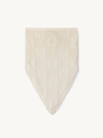 Bruna Crochet Bandana - Salt