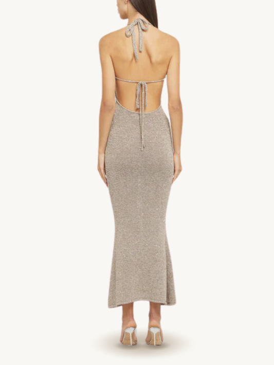 Daphne Dress - Hazelnut Sequin