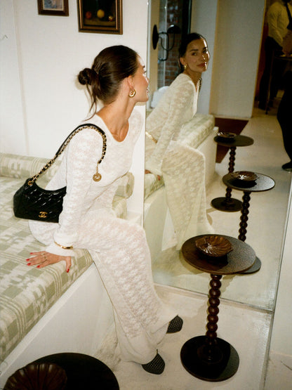 Miranda Long Sleeve Dress - Ivory