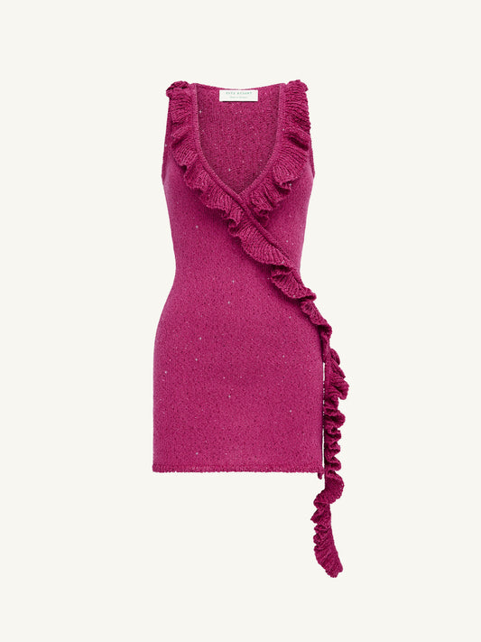 Antonella Mini Dress - Geranium Sequin