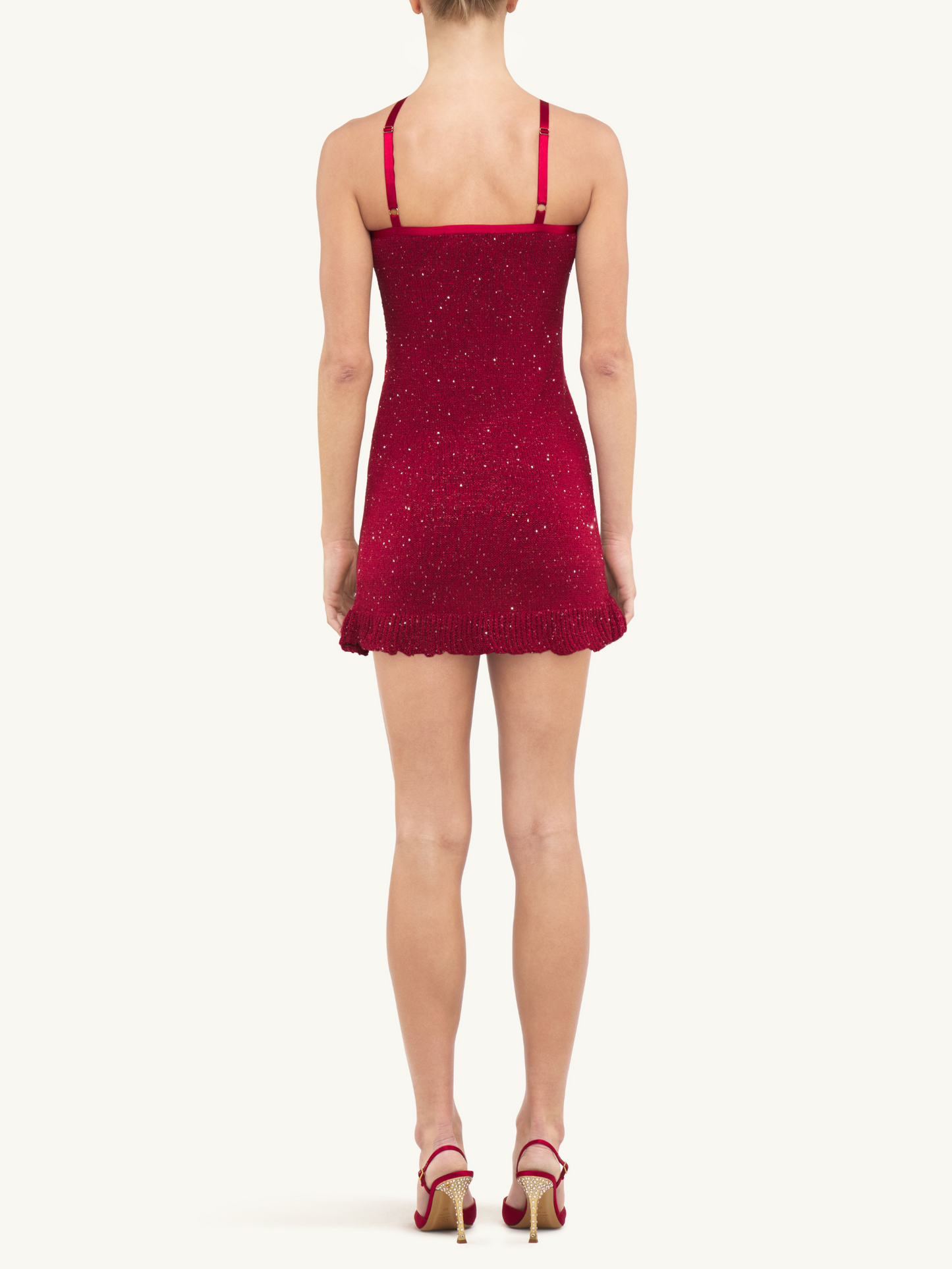 Aimee Mini Dress - Wine Sequin