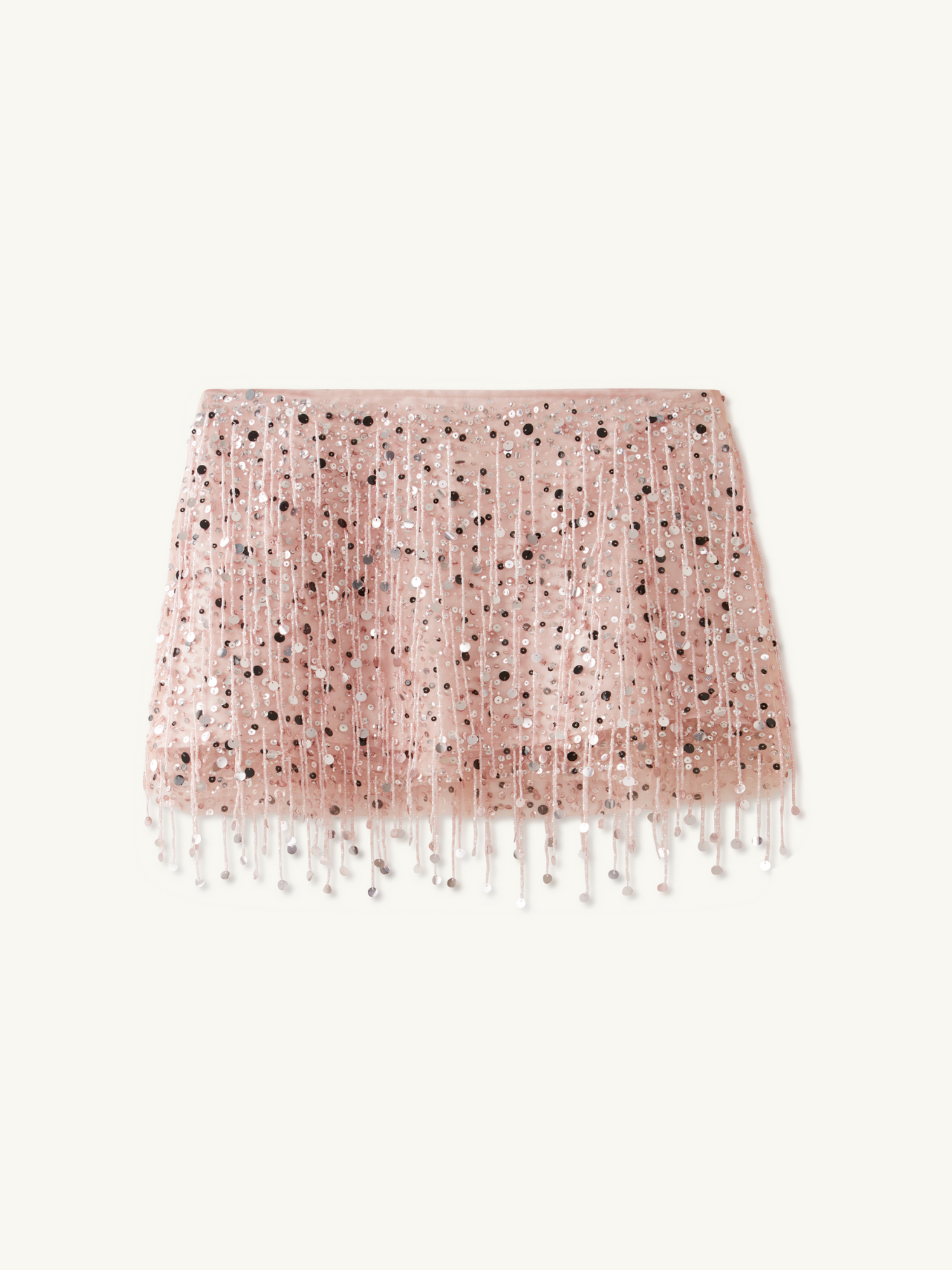 Yasmin Hand Beaded Mini Skirt - Chartreuse ASTA RESORT Yasmin Hand Beaded Mini Skirt - Chartreuse ASTA RESORT