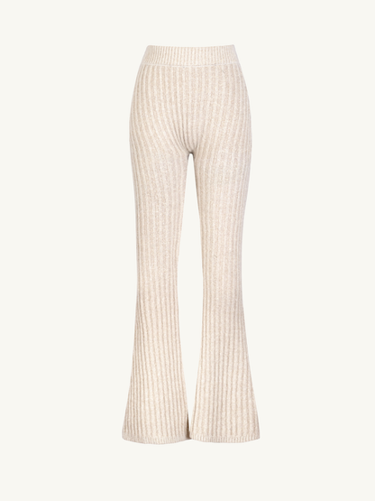 Diana Knitted Leggings - Snow Shimmer