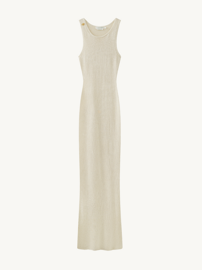 Natalia Dress - Ivory Sequin