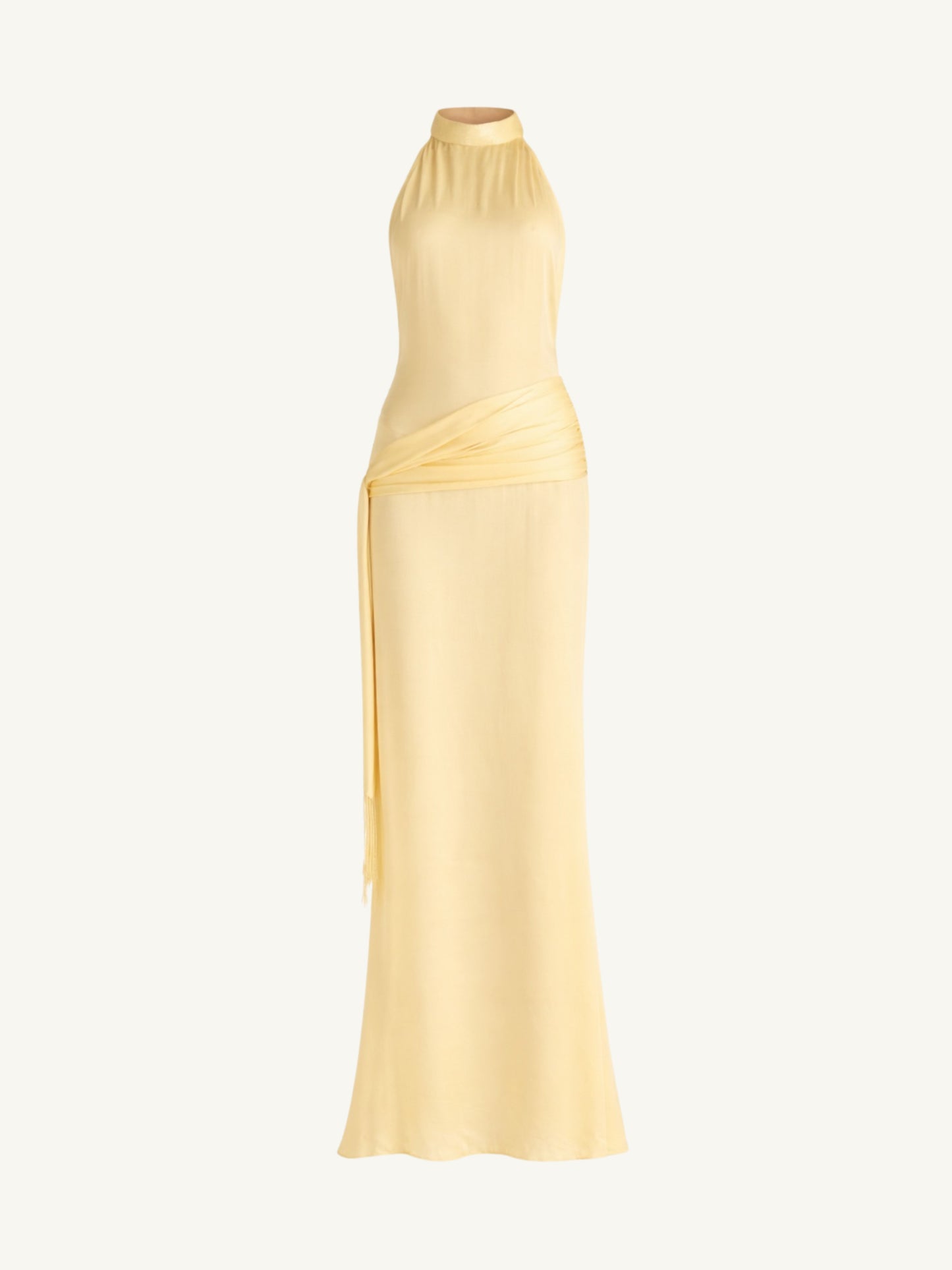 Stella Hand Beaded Dress - Lemon