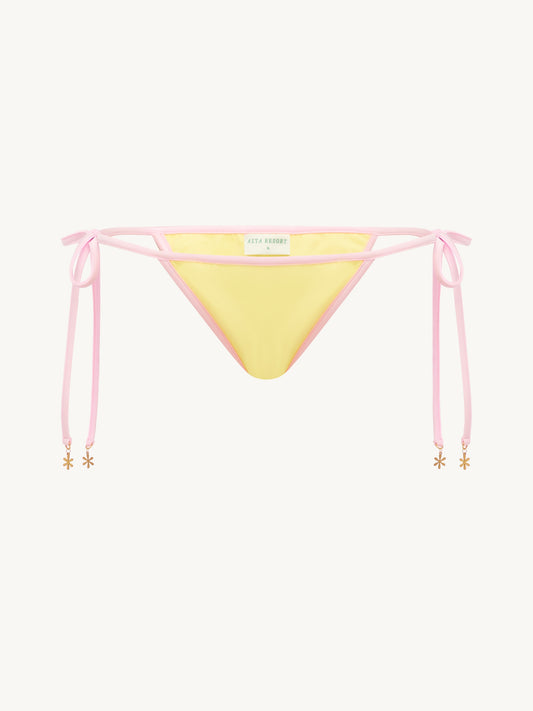 Mia Bikini Bottom - Lemon/Pink Salt