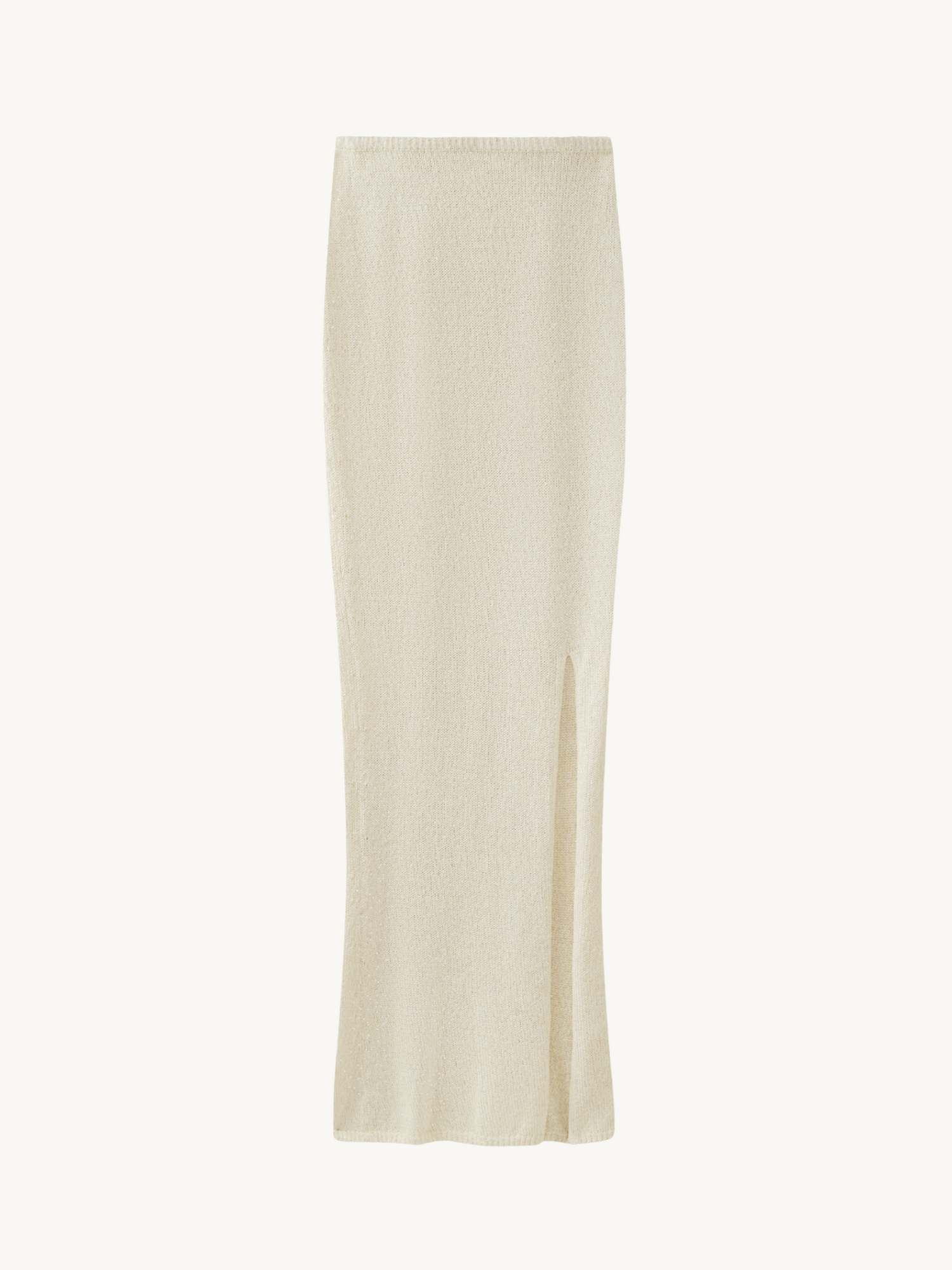 Carolina Split Skirt - Ivory Sequin