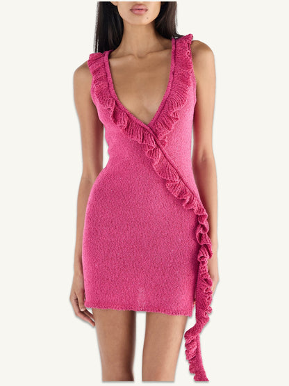 Antonella Mini Dress - Geranium Sequin