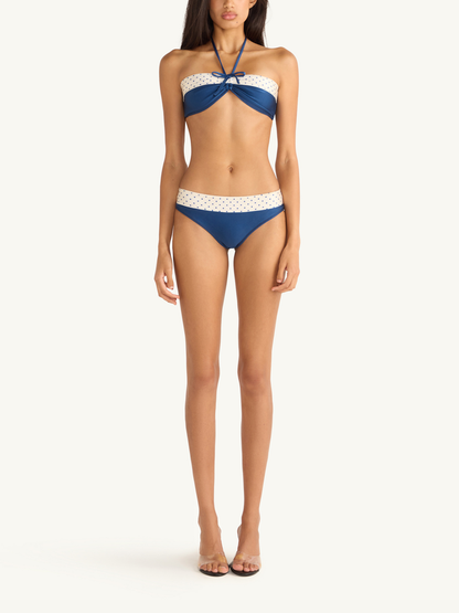 Lola Bikini Bottom - Navy Polka