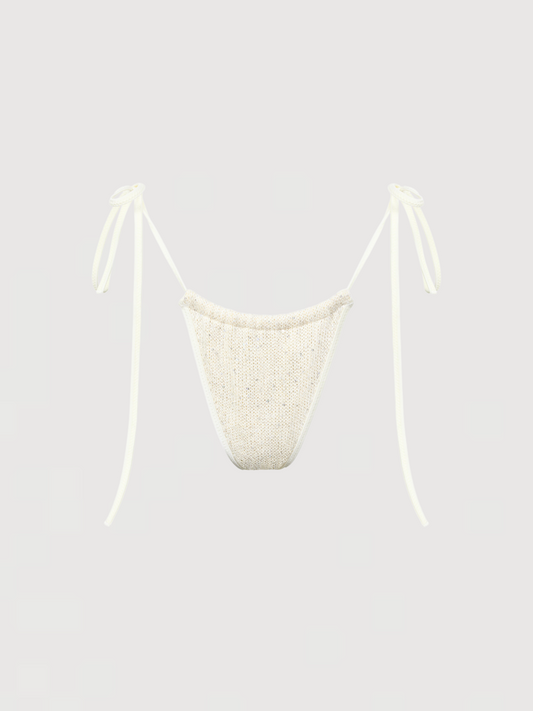 Lio Bikini Bottom - Ivory Sequin