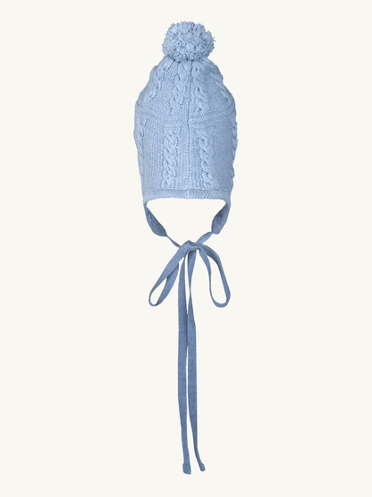 Elsa Cable Beanie  - Ice Blue