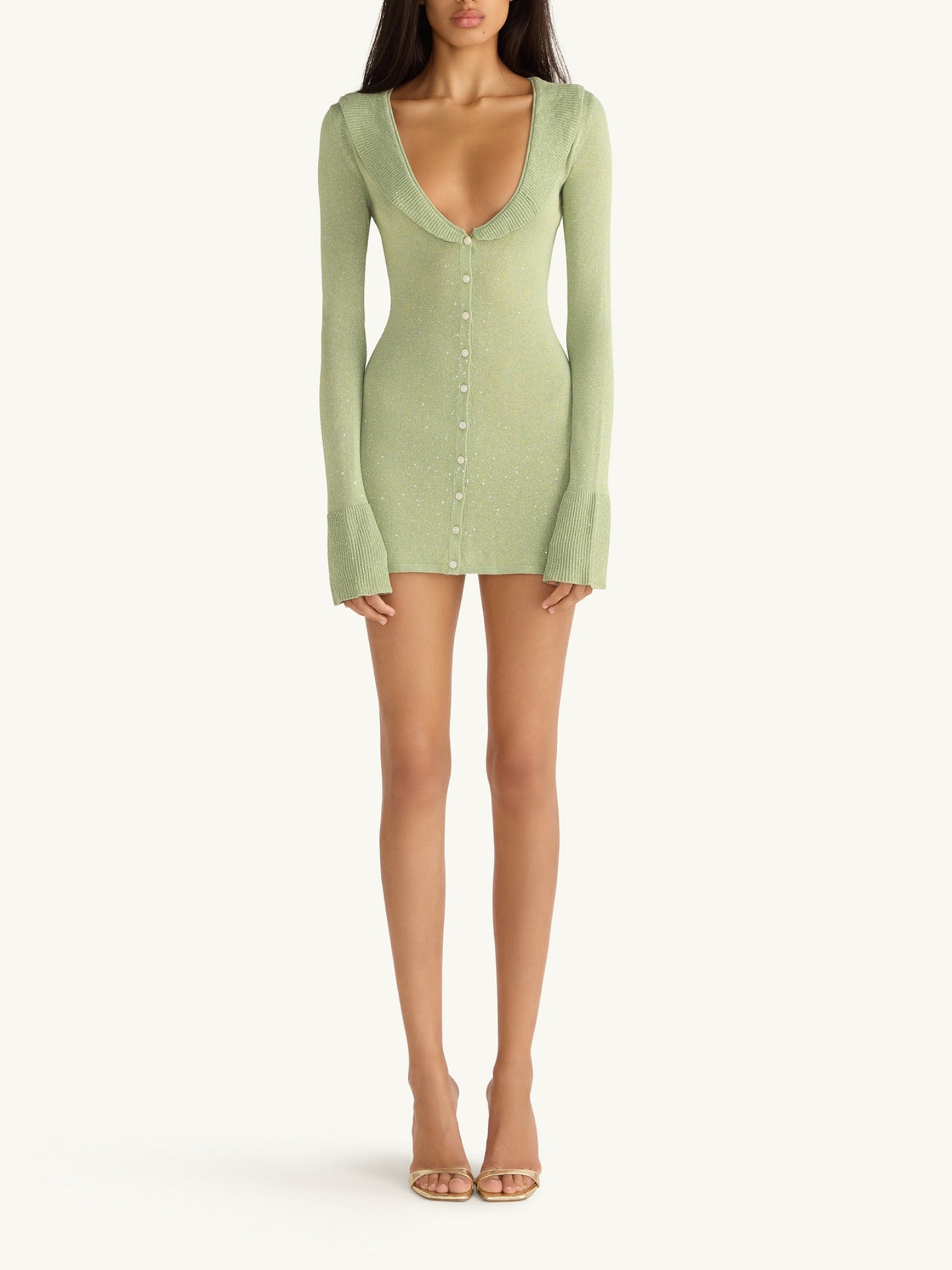 Anika Mini Dress - Pistachio