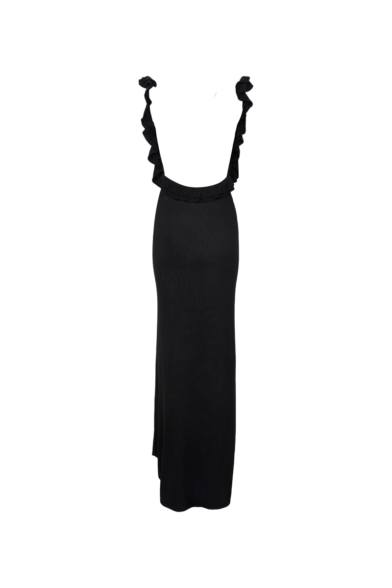 Elise Backless Dress - Black