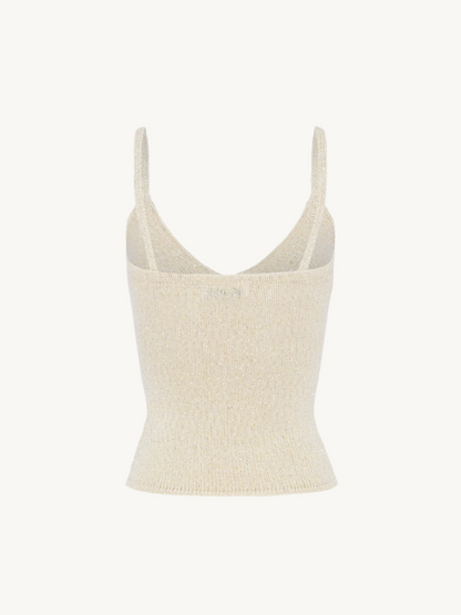 Carolina Camisole - Ivory Sequin