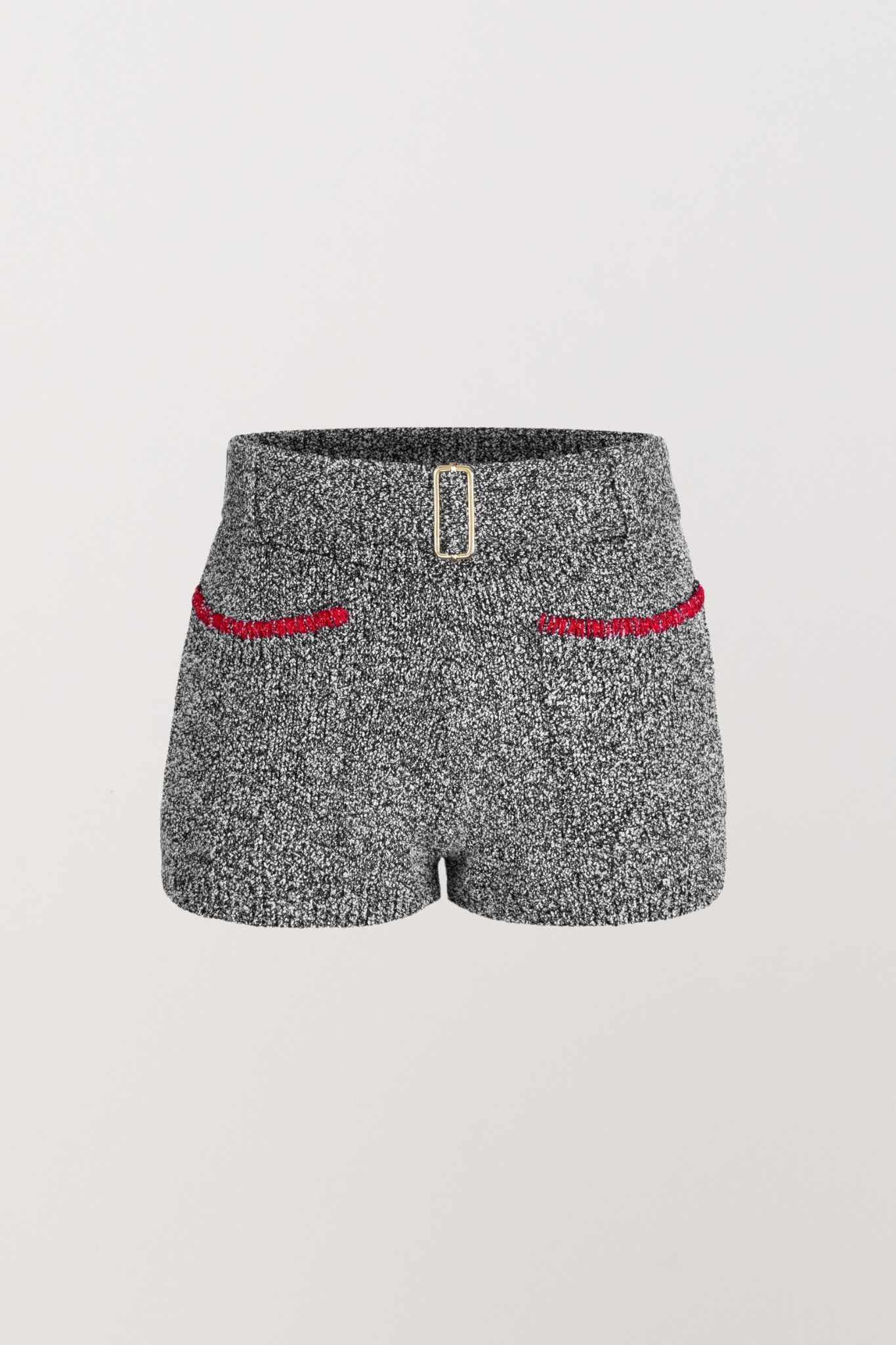 Cara Knitted Short - Black Melange