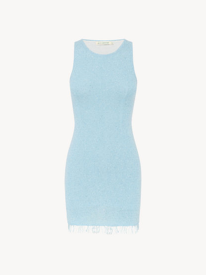 Natalia Mini Dress - Baia Blue Sequin