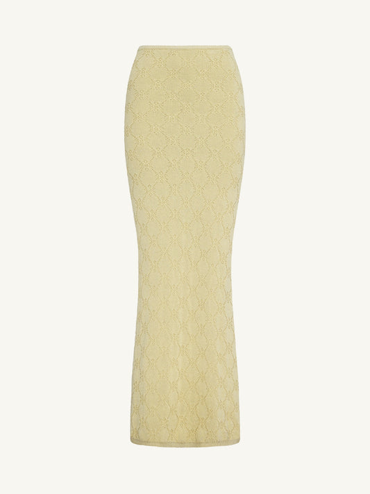 Pointelle Caroline Skirt - Lemon