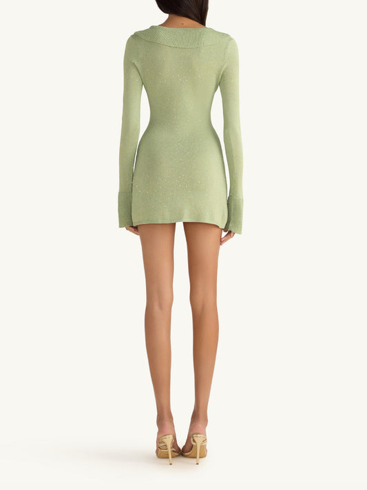 Anika Mini Dress - Pistachio