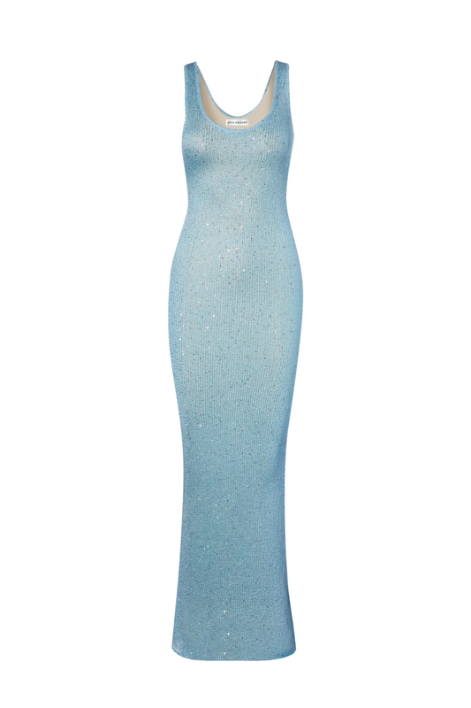 Ana Dress - Baia Blue Sequin