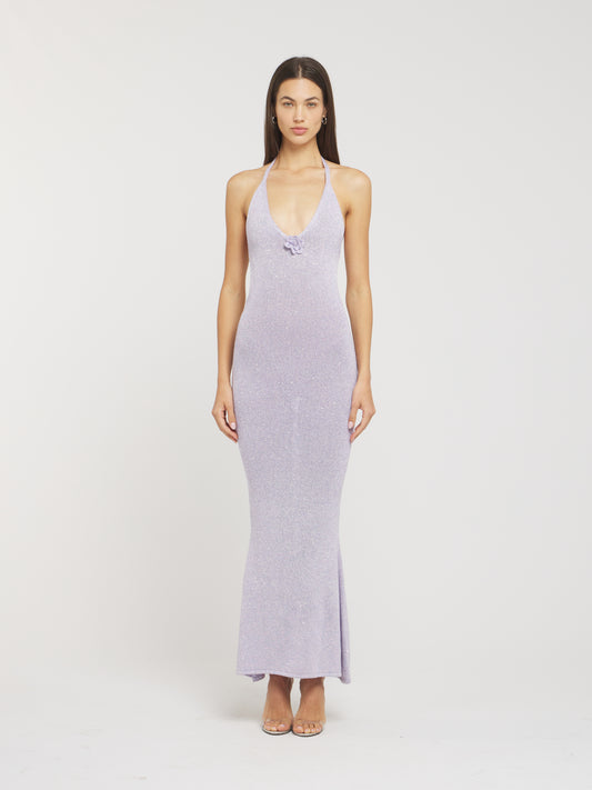 Daphne Dress - Lavender Sequin