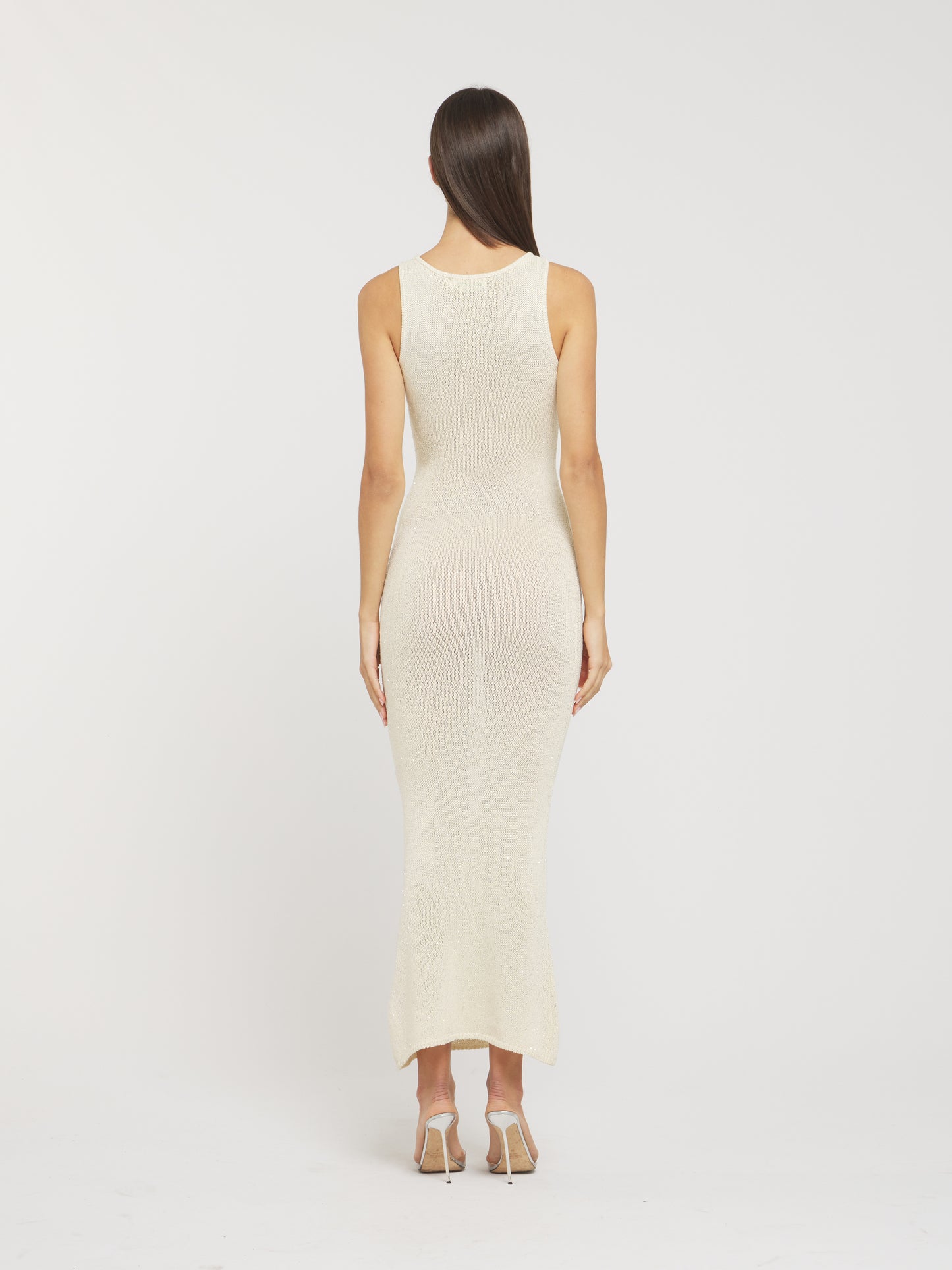 Natalia Dress - Ivory Sequin