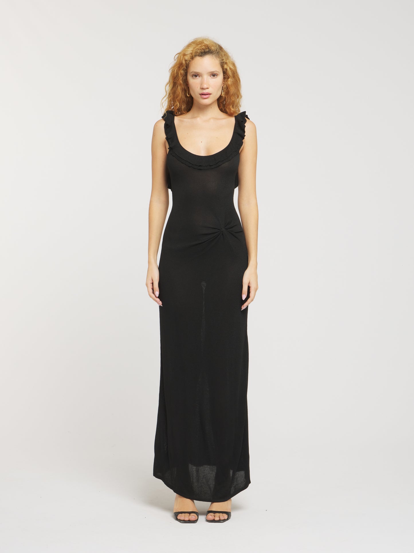 Elise Backless Dress - Black