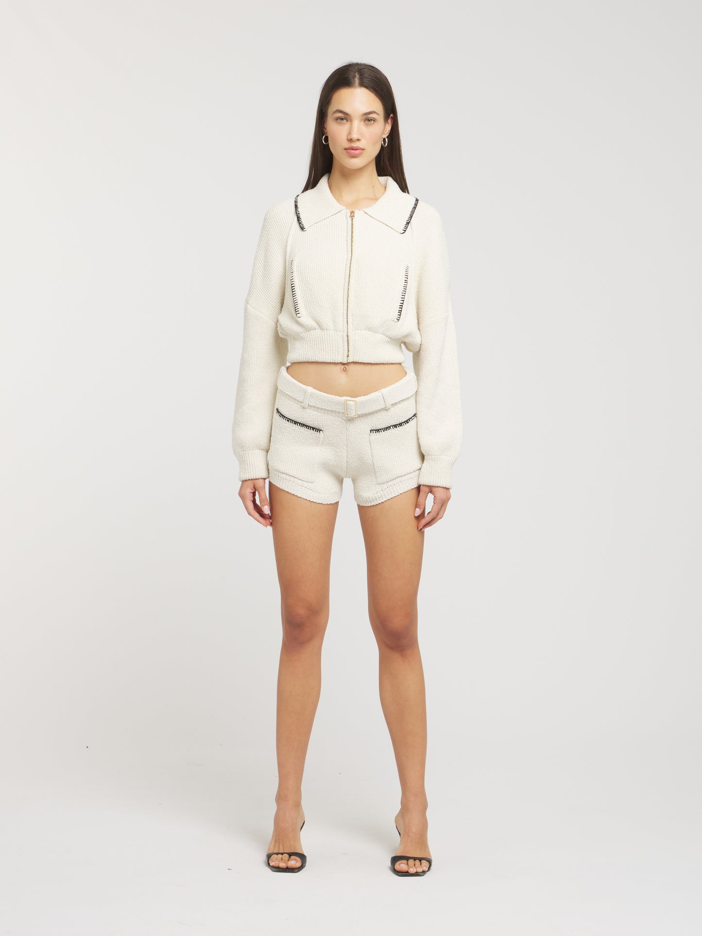 Cara Knitted Short - Ivory