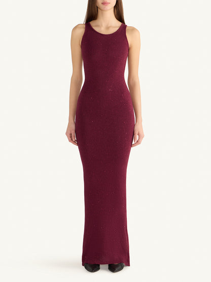 Natalia Dress - Port Sequin