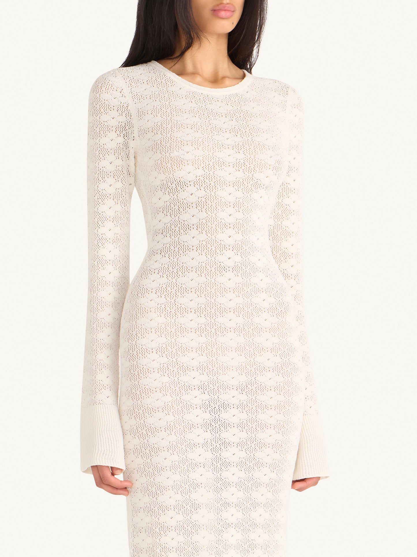 Miranda Long Sleeve Dress - Ivory