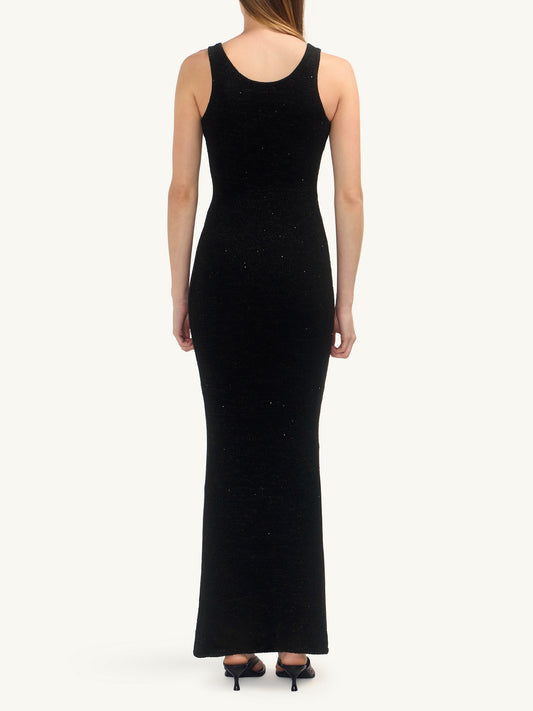 Ana Dress - Black Sequin