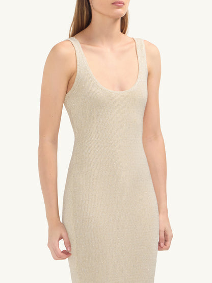 Ana Dress - Ivory Sequin