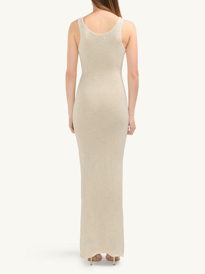 Ana Dress - Ivory Sequin