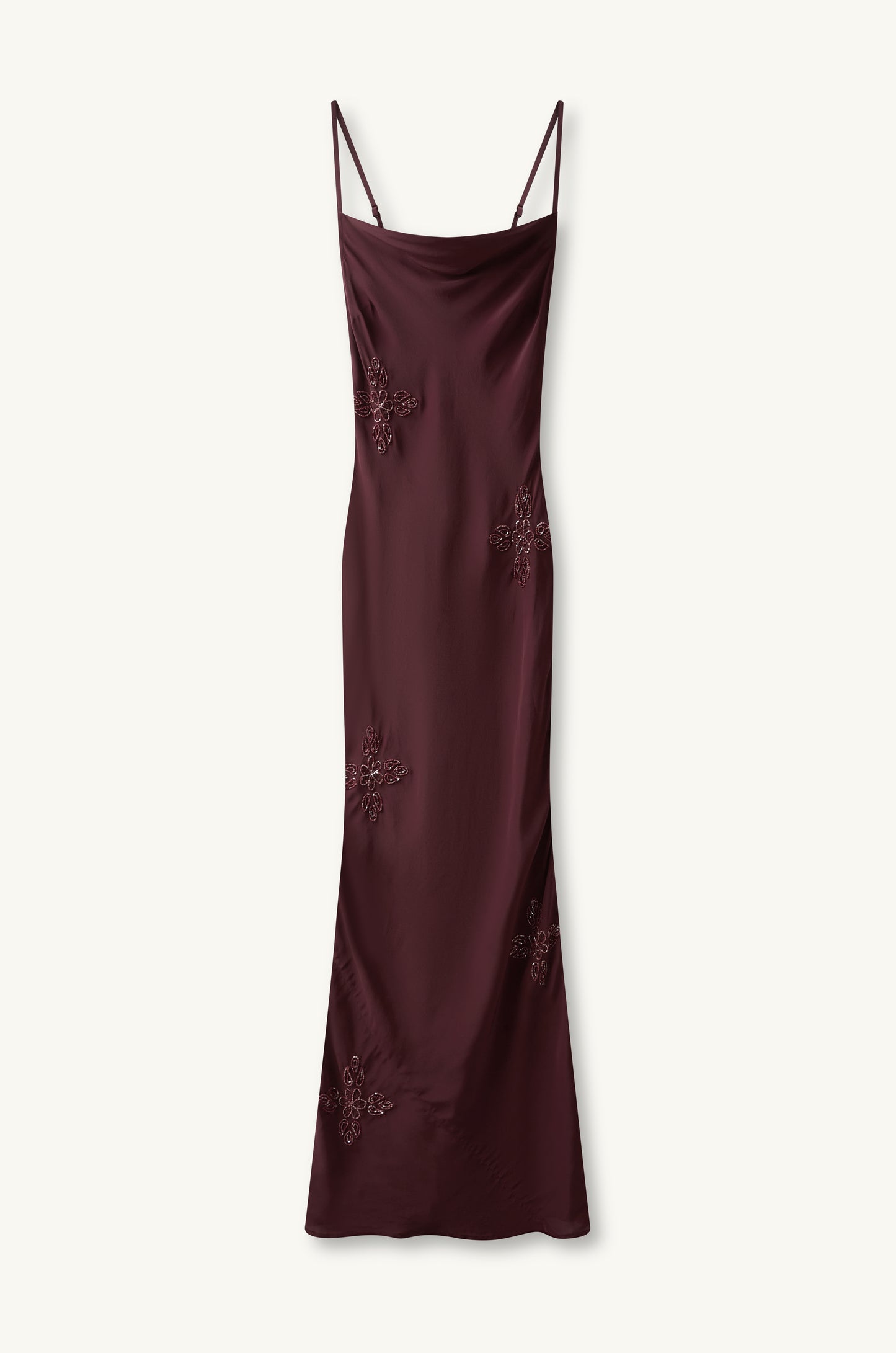 Freja Hand Beaded Dress - Port