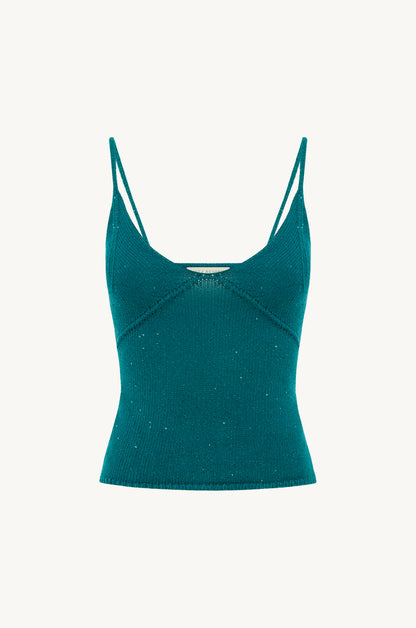 Carolina Camisole - Palm Green Sequin