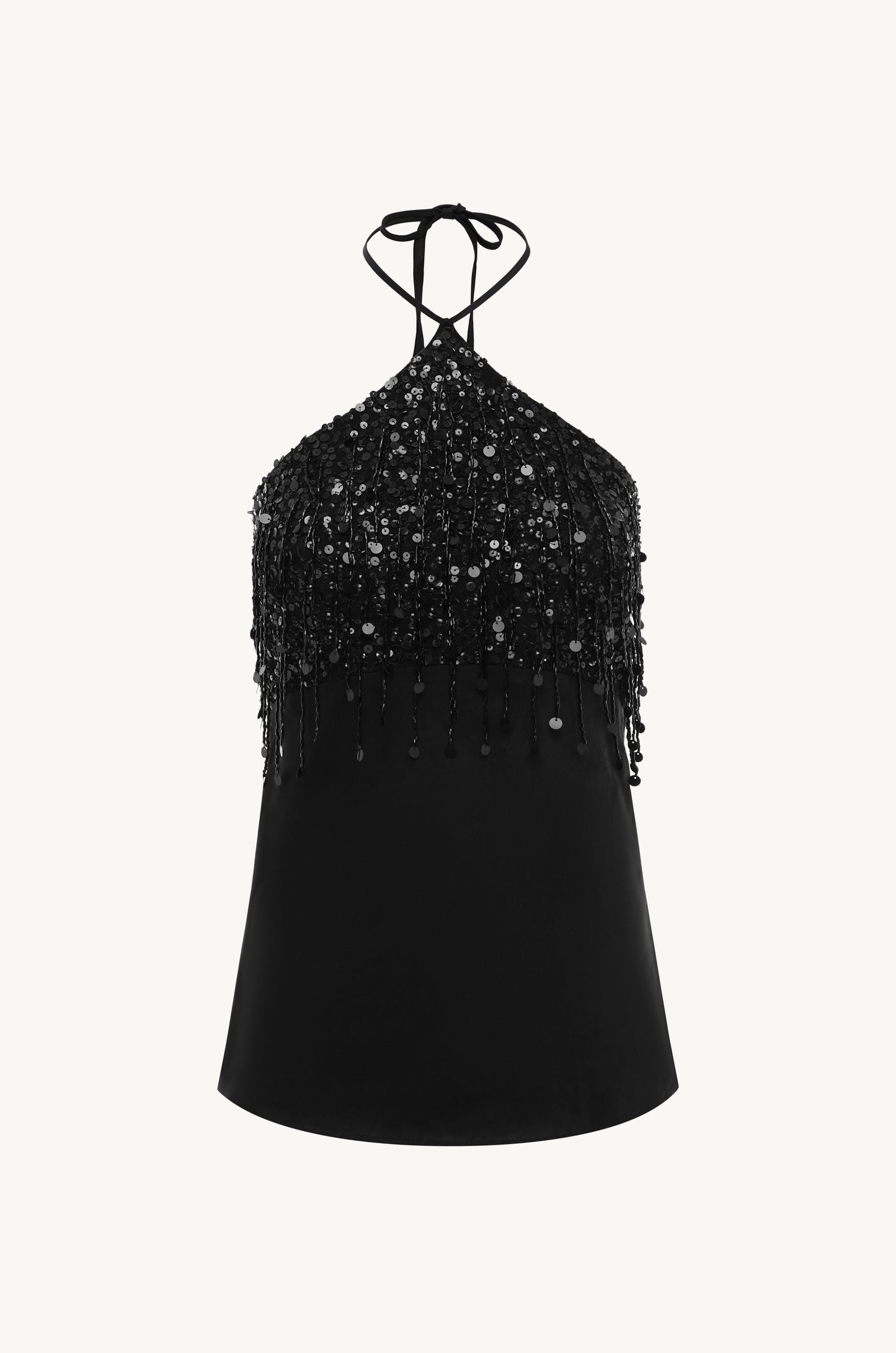 Rossana Hand Beaded Top - Black