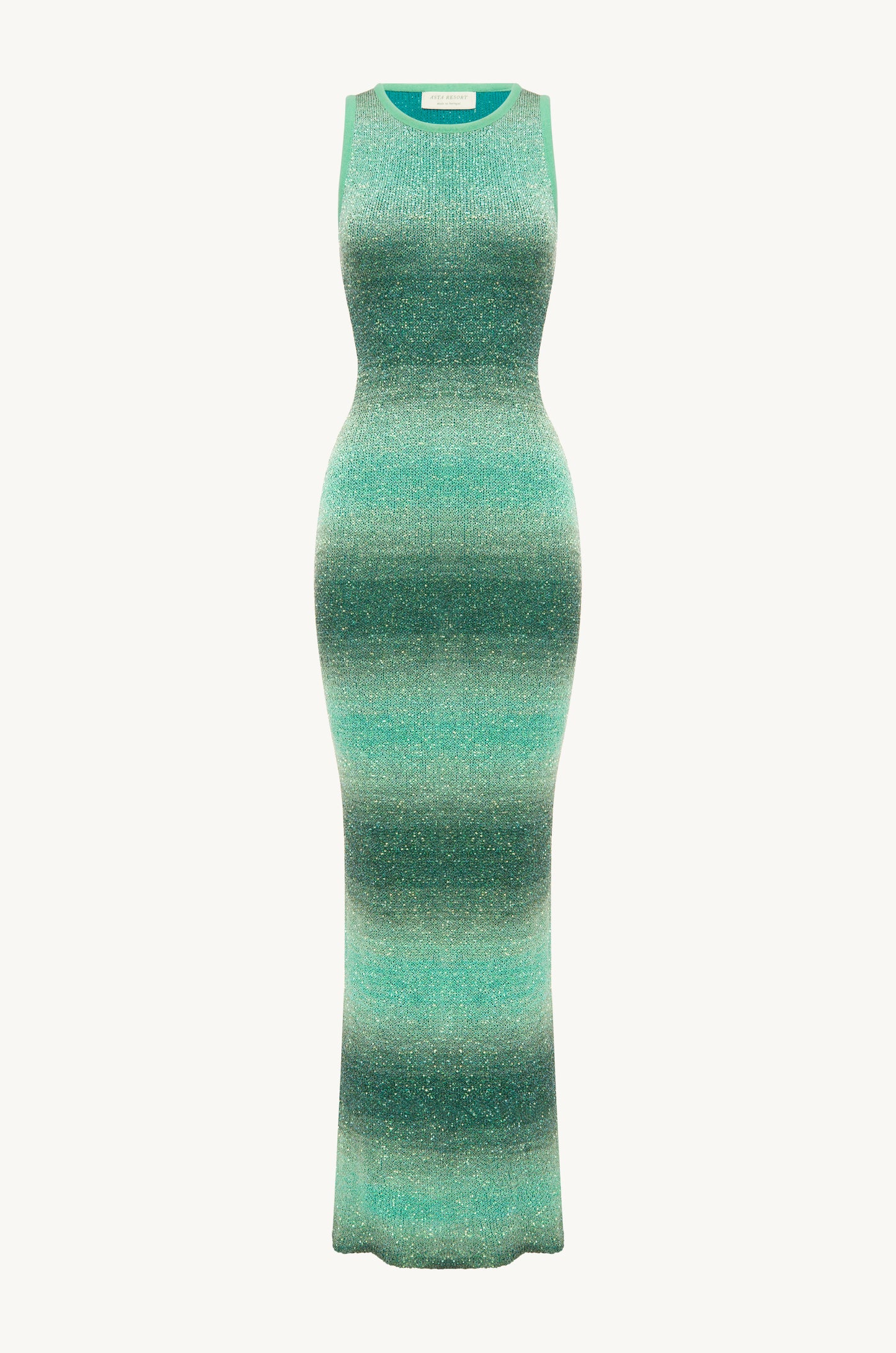 Natalia Ombre Dress - Palm Green Sequin