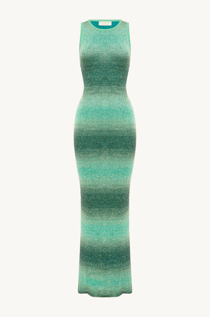 Natalia Ombre Dress - Palm Green Sequin