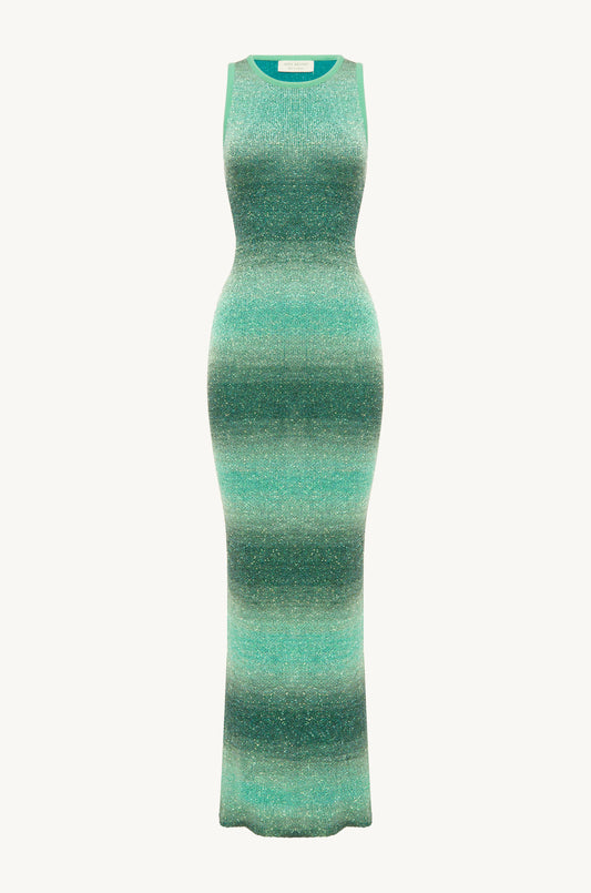 Natalia Ombre Dress - Palm Green Sequin