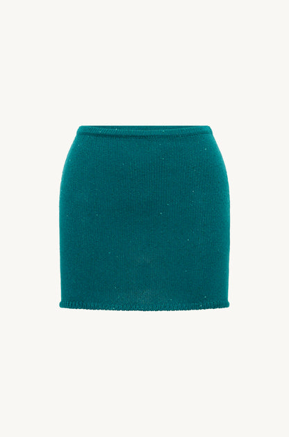 Ana Mini Skirt - Palm Green Sequin