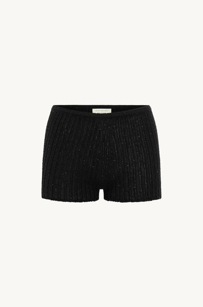 Isla Mini Shorts - Black/Silver Sequin