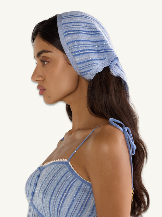 Bandana - Sea Mist/Sailor Blue Stripe