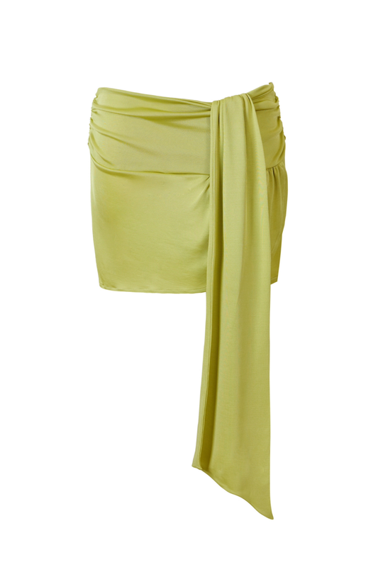 Chloe Mini Skirt - Chartreuse