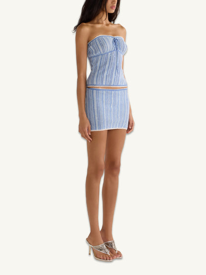 Sea Mist/Sailor Blue Stripe